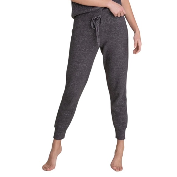 BAREFOOT DREAMS Rib Trim Jogger Carbon Lurex Size XL NEW - Picture 1 of 11